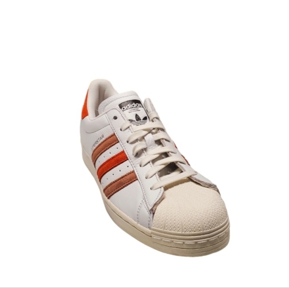 New adidas Superstar Low Crystal White Preloved Red Men's Size 10 - Picture 5 of 13